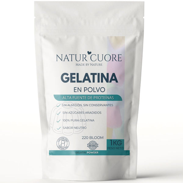 Gelatina en polvo 220 Bloom, grados Bloom