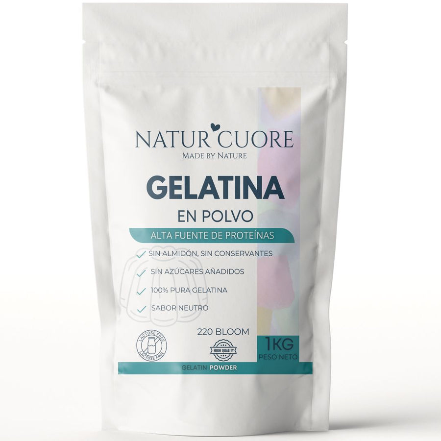 Envase de gelatina en polvo
