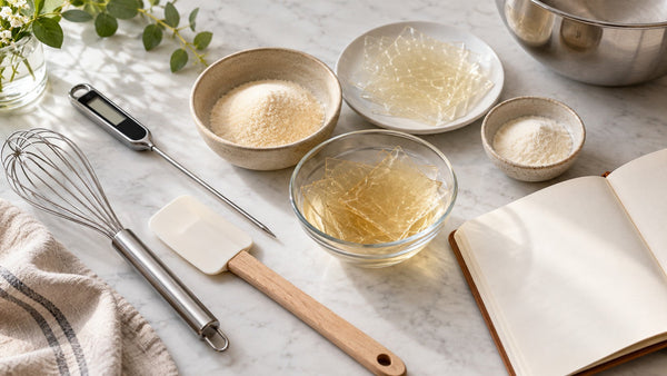Utensilios e ingredientes de repostería técnica