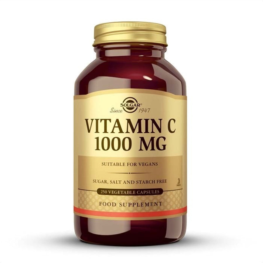 Envase de vitamina C 1000 mg en cápsulas vegetales