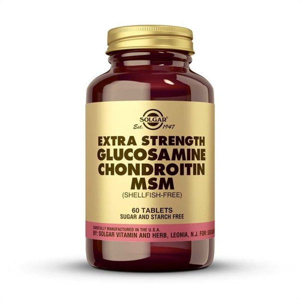 Envase de glucosamina, condroitina y MSM en comprimidos