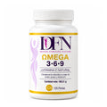 Bote de Omega 3 6 9 DFN con vitamina E natural, 120 perlas, Divine Feminine Nature