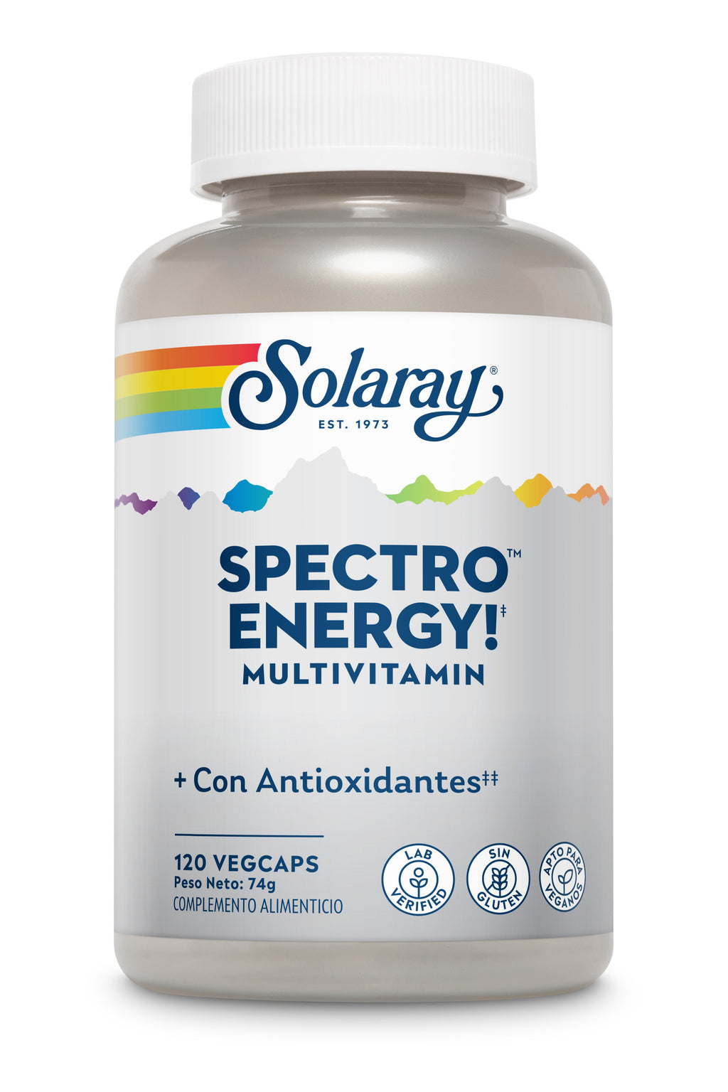 Solaray Spectro Energy, envase de 120 cápsulas vegetales, vista frontal