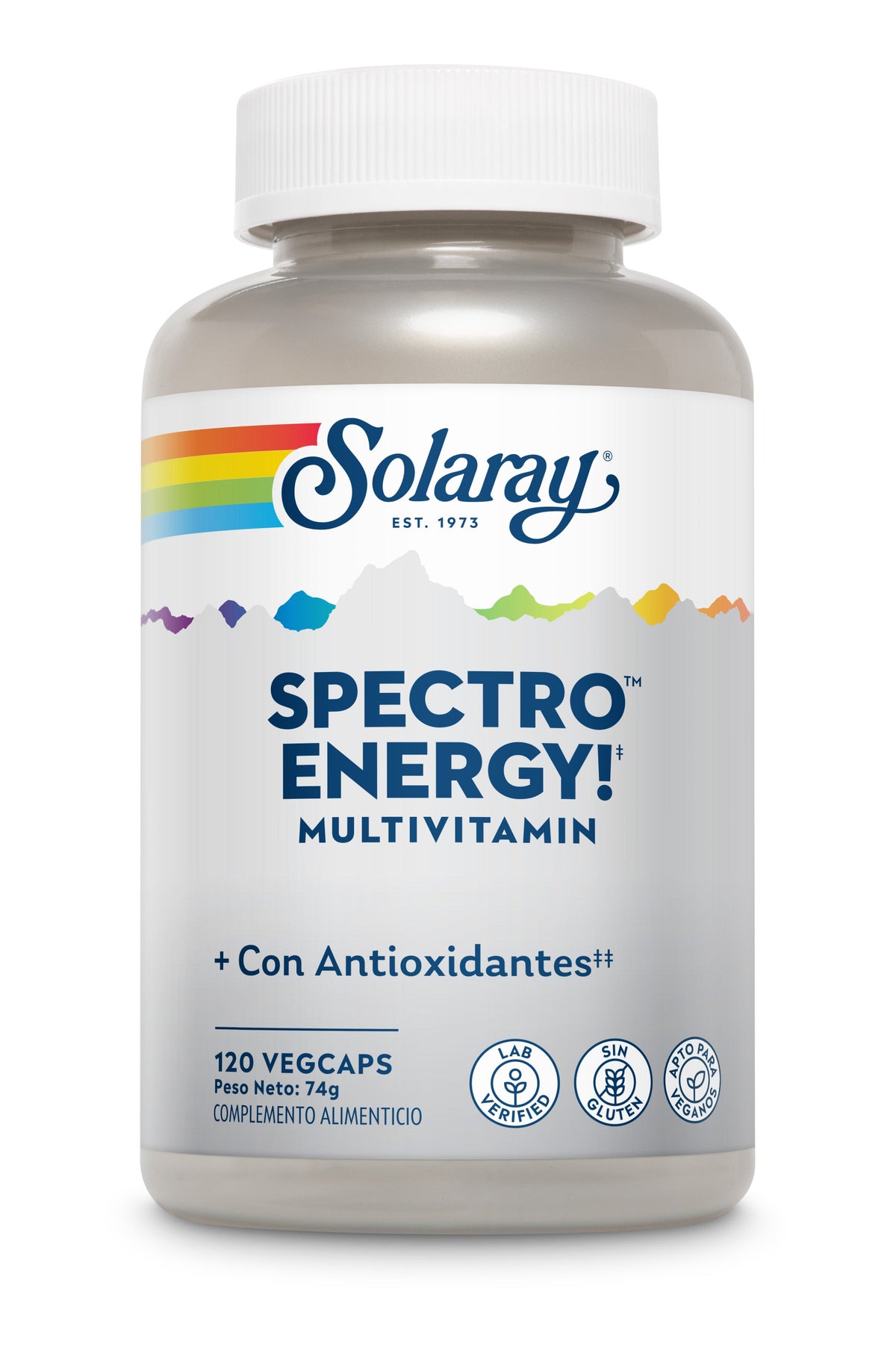 Solaray Spectro Energy, envase de 120 cápsulas vegetales, vista frontal