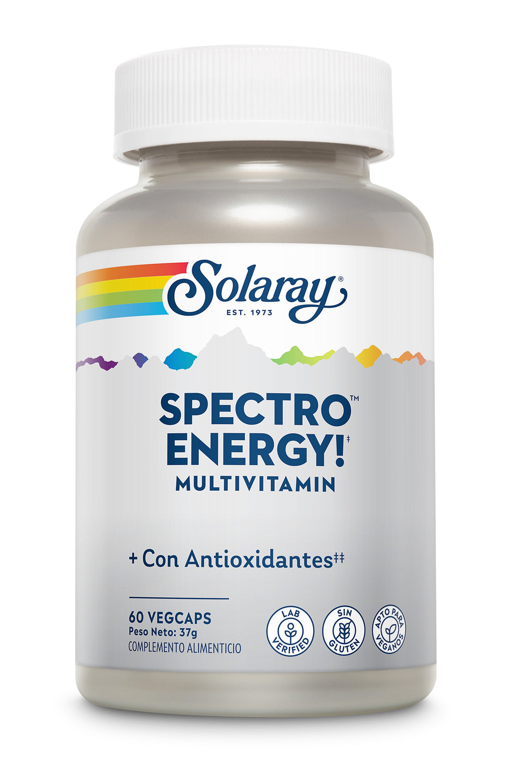 Solaray Spectro Energy, envase de 60 cápsulas vegetales, vista frontal