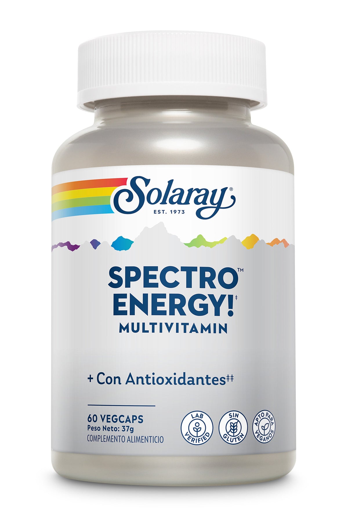 Solaray Spectro Energy, envase de 60 cápsulas vegetales, vista frontal