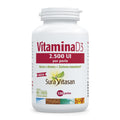 Envase de Vitamina D3 2.500 UI perlas de Sura Vitasan, vista frontal del producto
