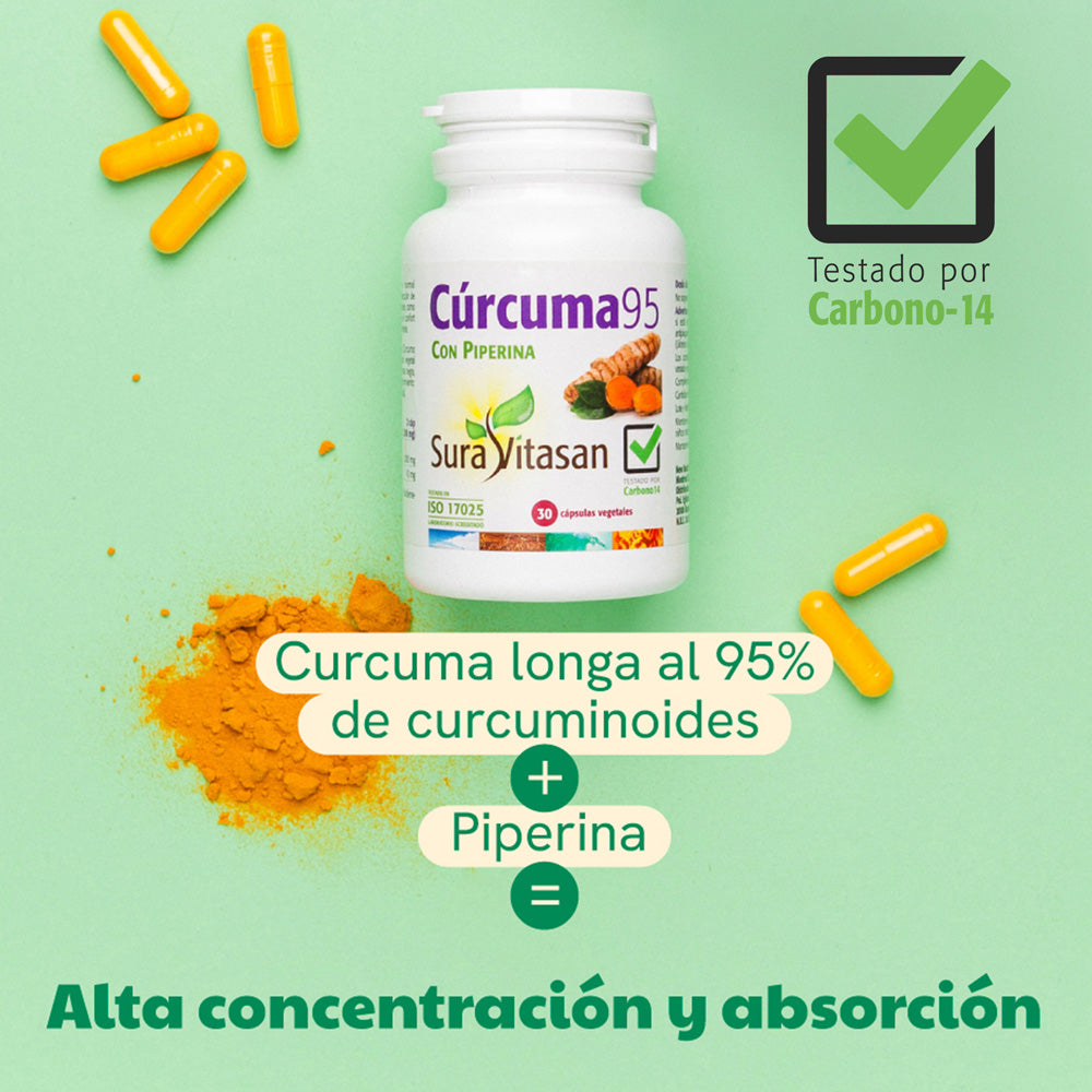 Cúrcuma 95 de Sura Vitasan – vista 5 (detalle del envase)