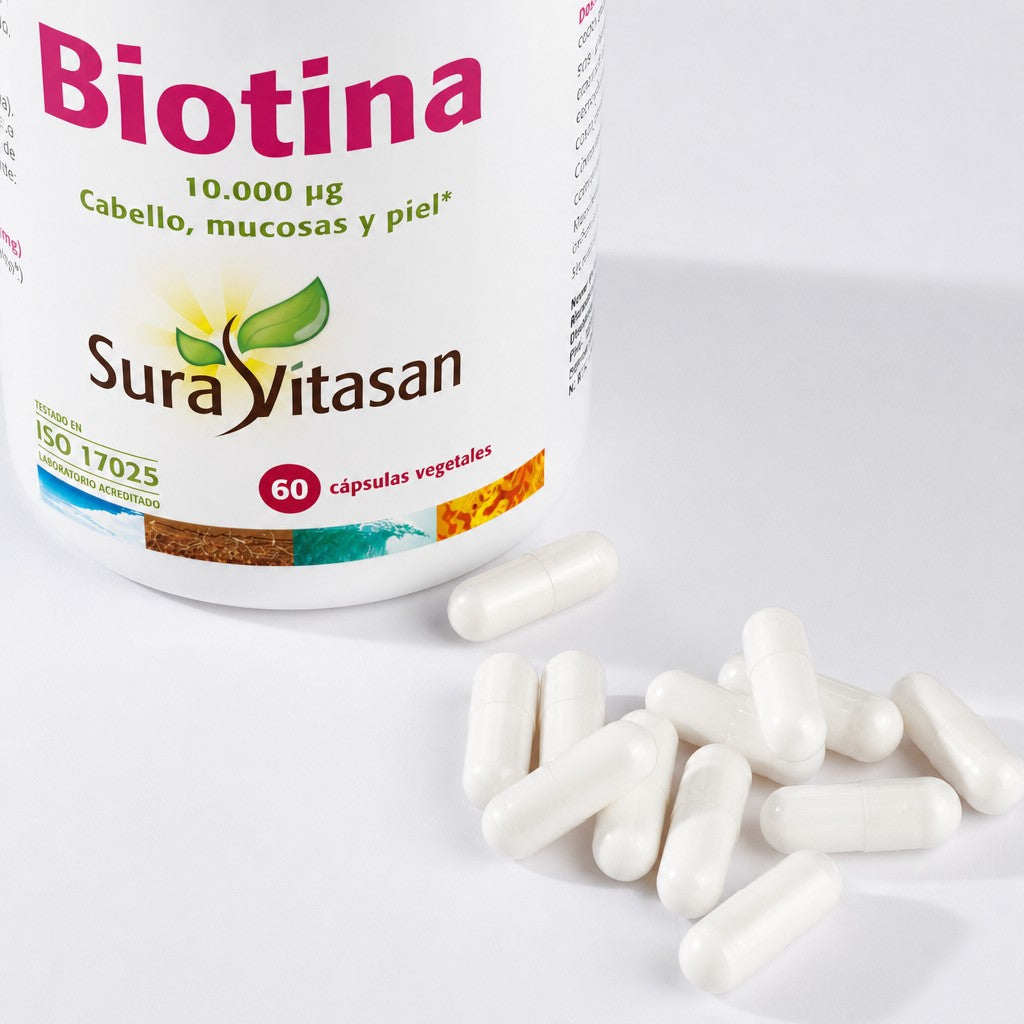 Biotina de Sura Vitasan – 4.ª vista (detalle del envase)