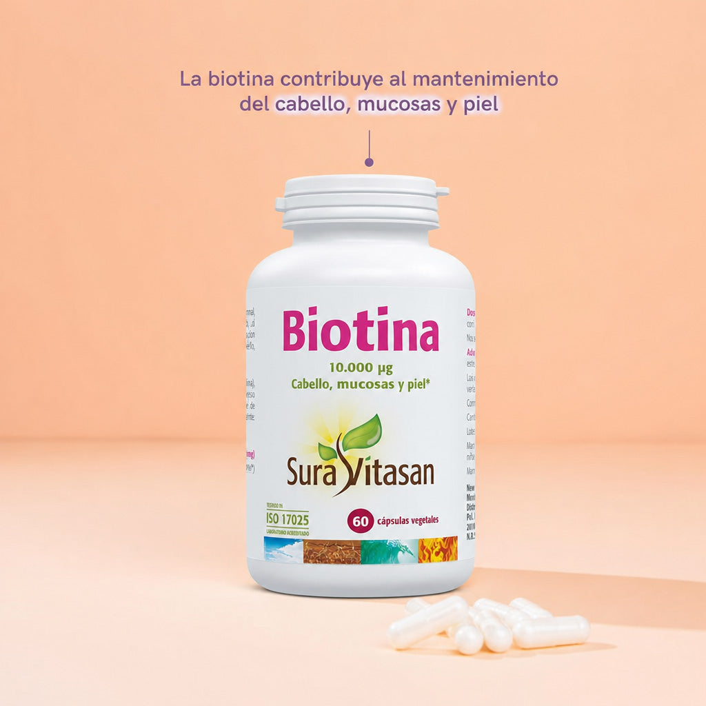 Biotina de Sura Vitasan – 6.ª vista (detalle del envase)