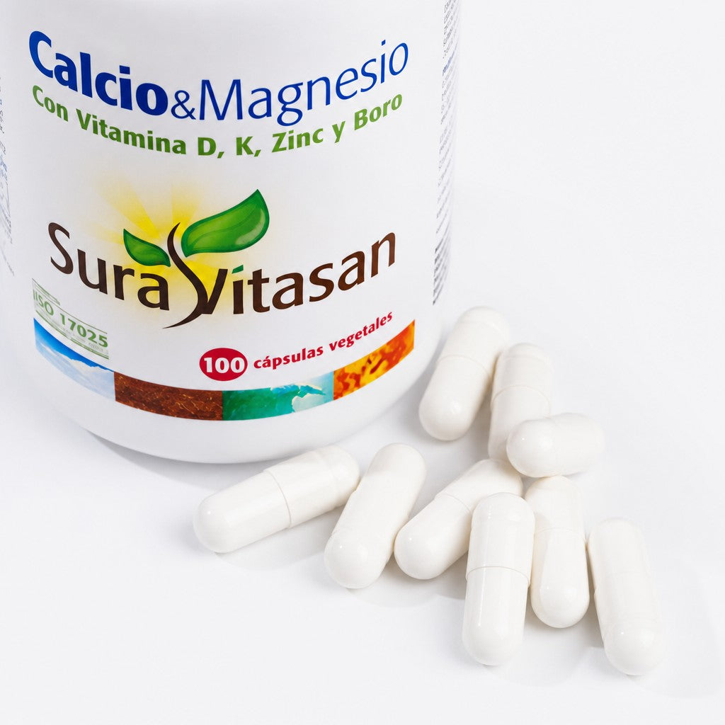 Calcio & Magnesio de Sura Vitasan – vista 4 (detalle del envase)