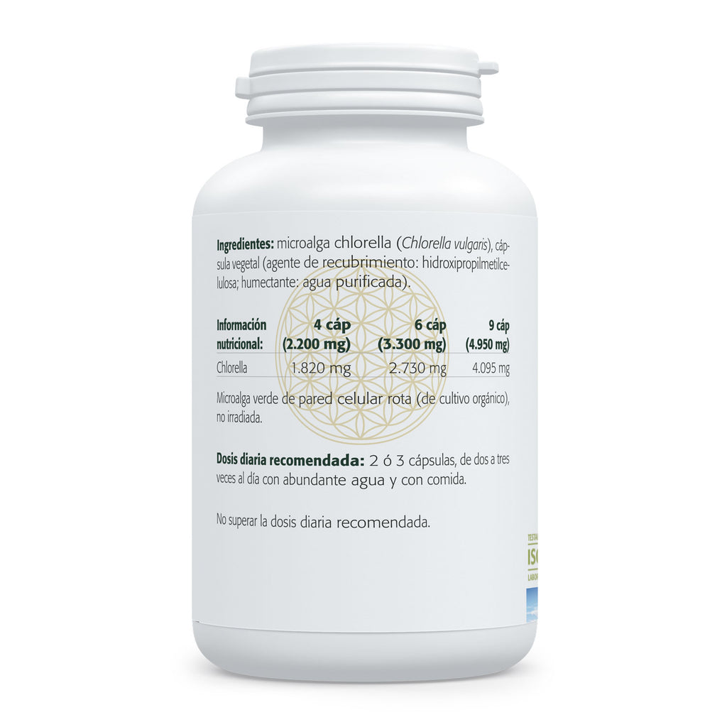 Composición y etiquetado de Chlorella de Sura Vitasan (2)