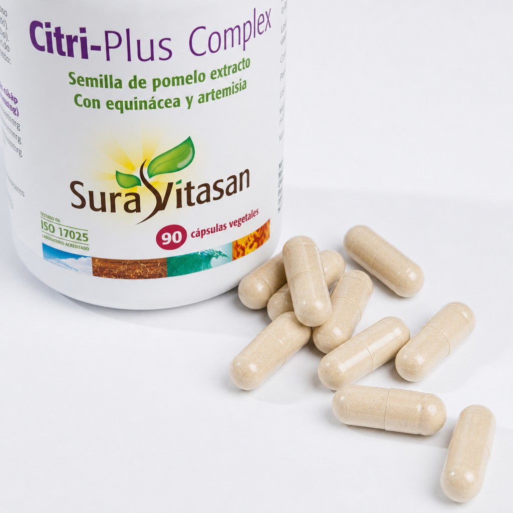 Citri-Plus Complex de Sura Vitasan – vista 4 (detalle del envase)