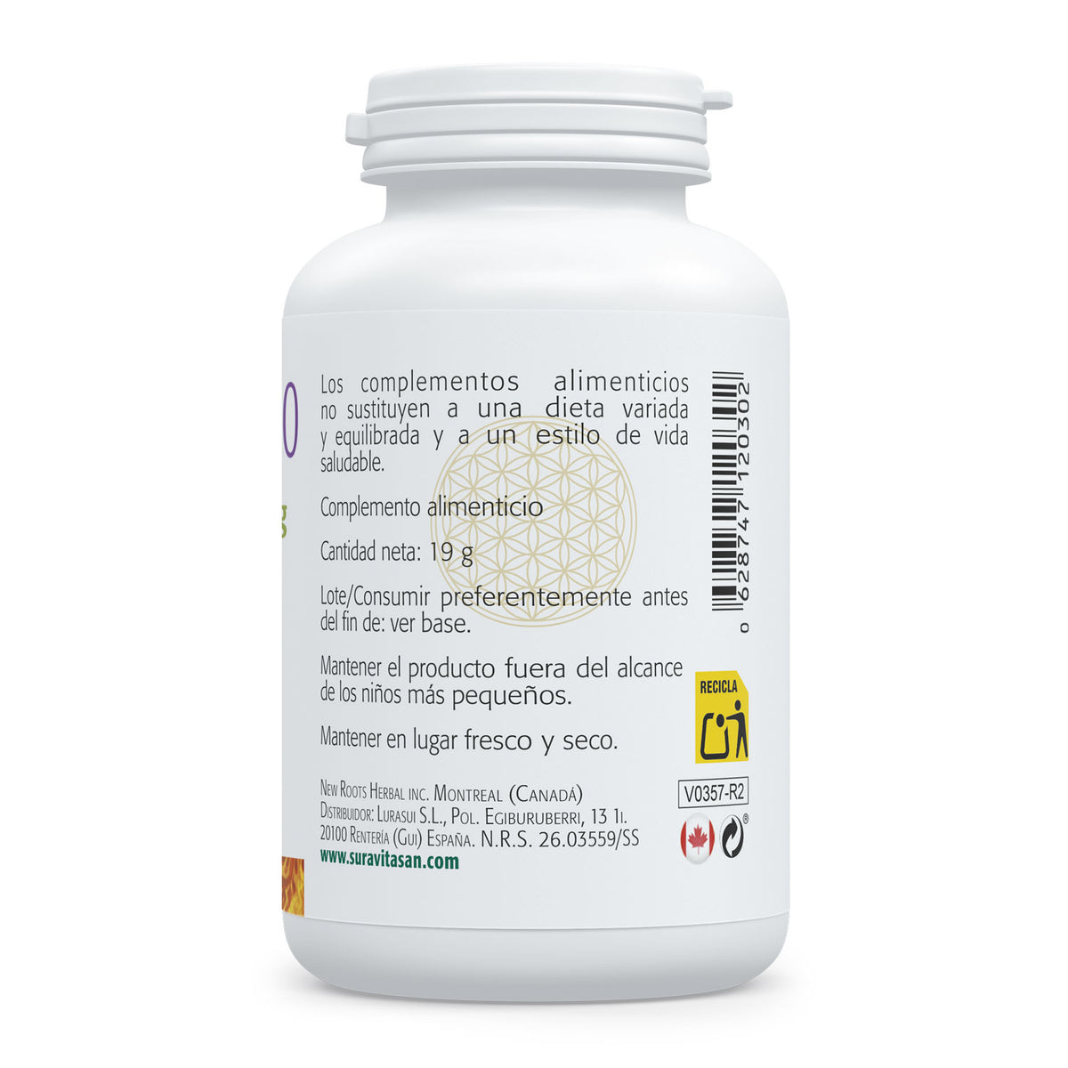Composición y etiquetado de Co-Enzima Q10 300 mg de Sura Vitasan – parte 1