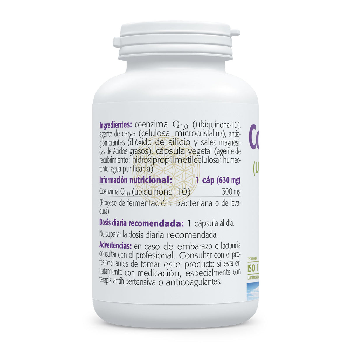 Composición y etiquetado de Co-Enzima Q10 300 mg de Sura Vitasan – parte 2
