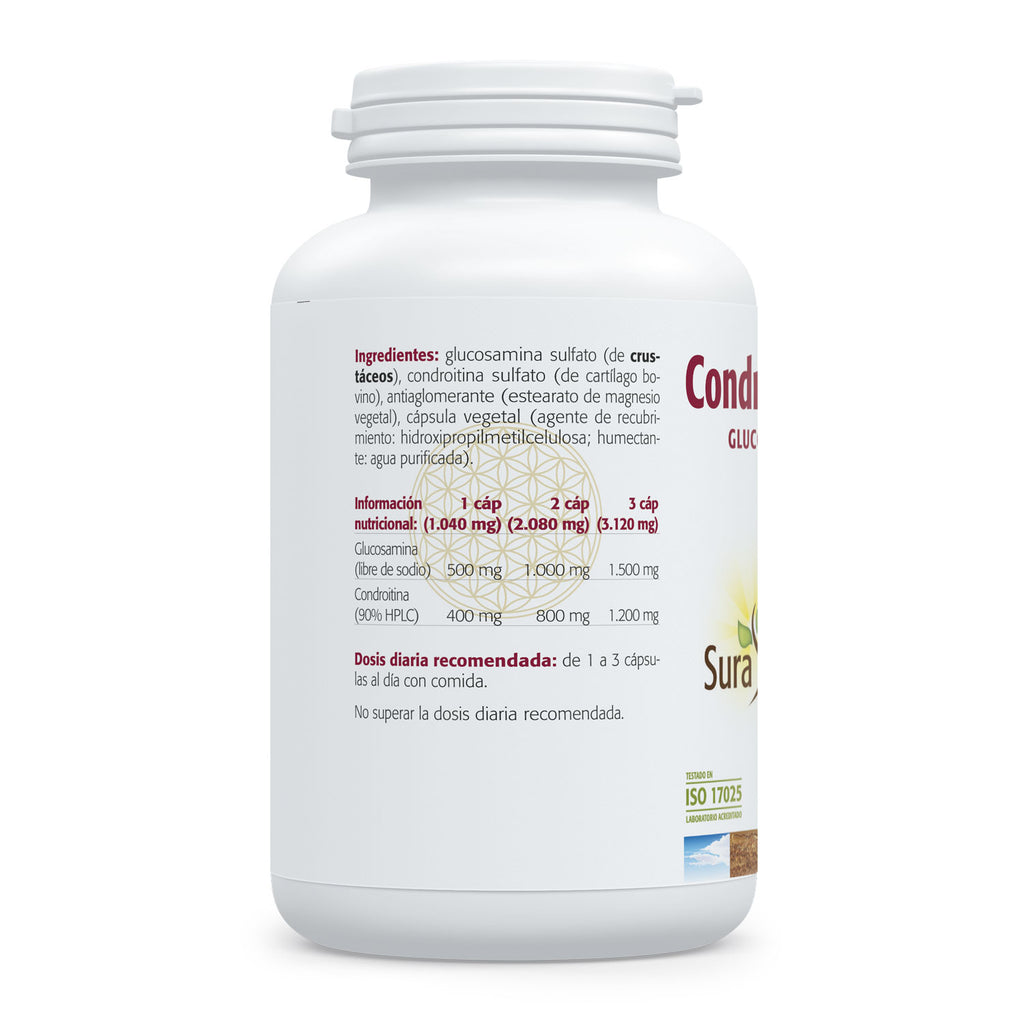 Composición y etiquetado de Condroitina & Glucosamina de Sura Vitasan – parte 2