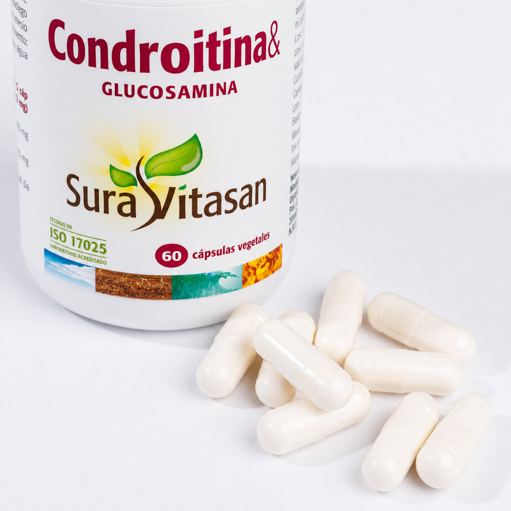 Condroitina & Glucosamina de Sura Vitasan – vista 4 (detalle del envase)