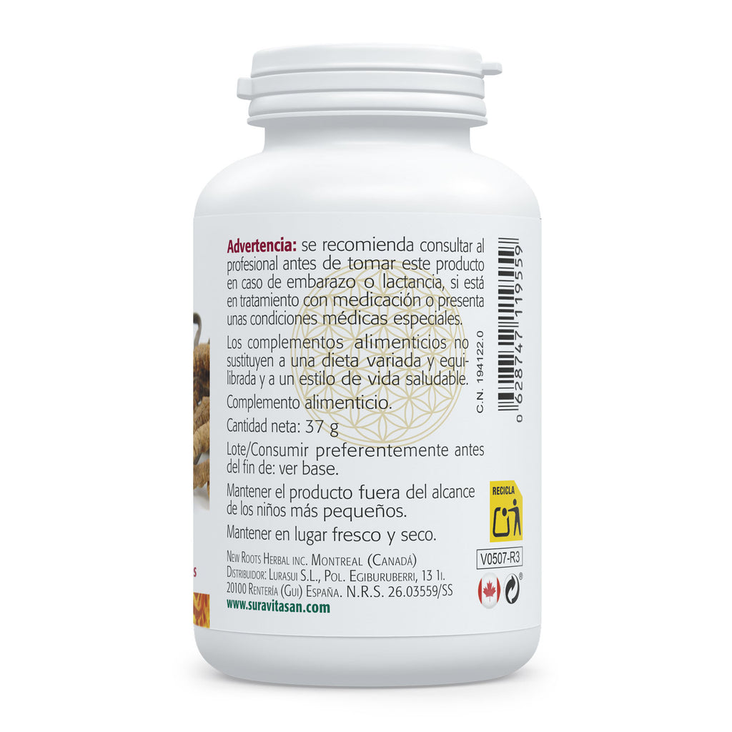 Composición y etiquetado de Cordyceps de Sura Vitasan – parte 1