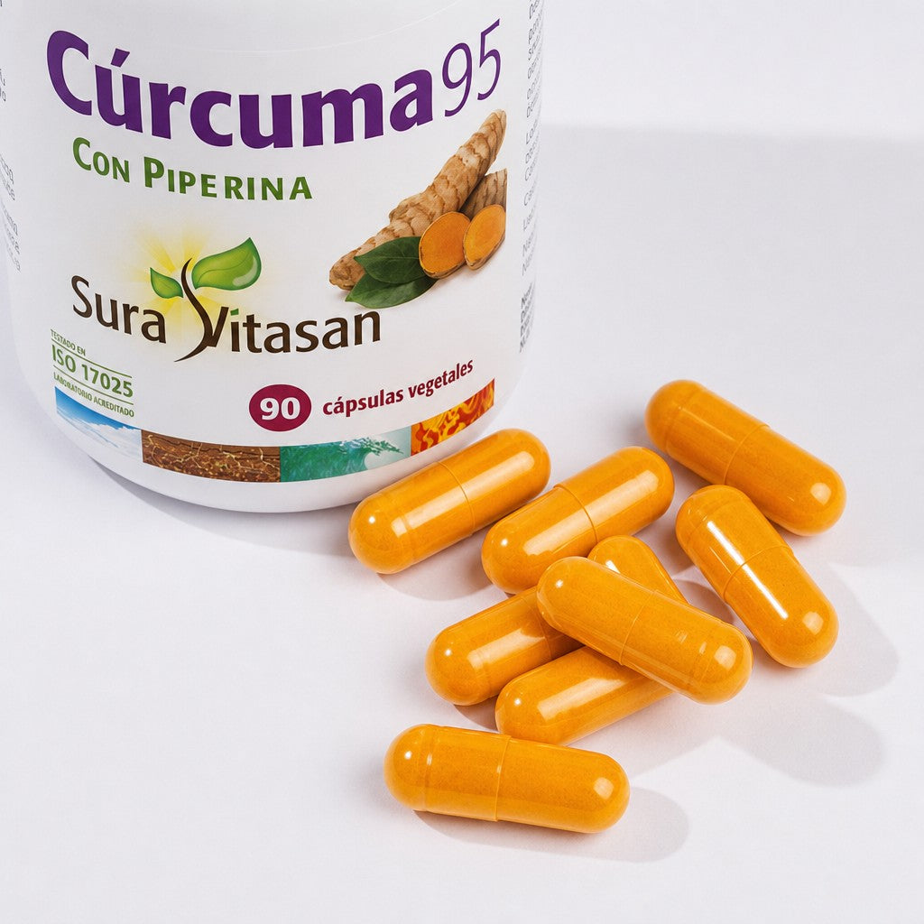 Cúrcuma 95 de Sura Vitasan – vista 4 (detalle del envase)