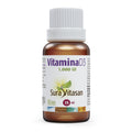 Envase de Vitamina D3 1.000 UI gotas de Sura Vitasan, vista frontal del producto