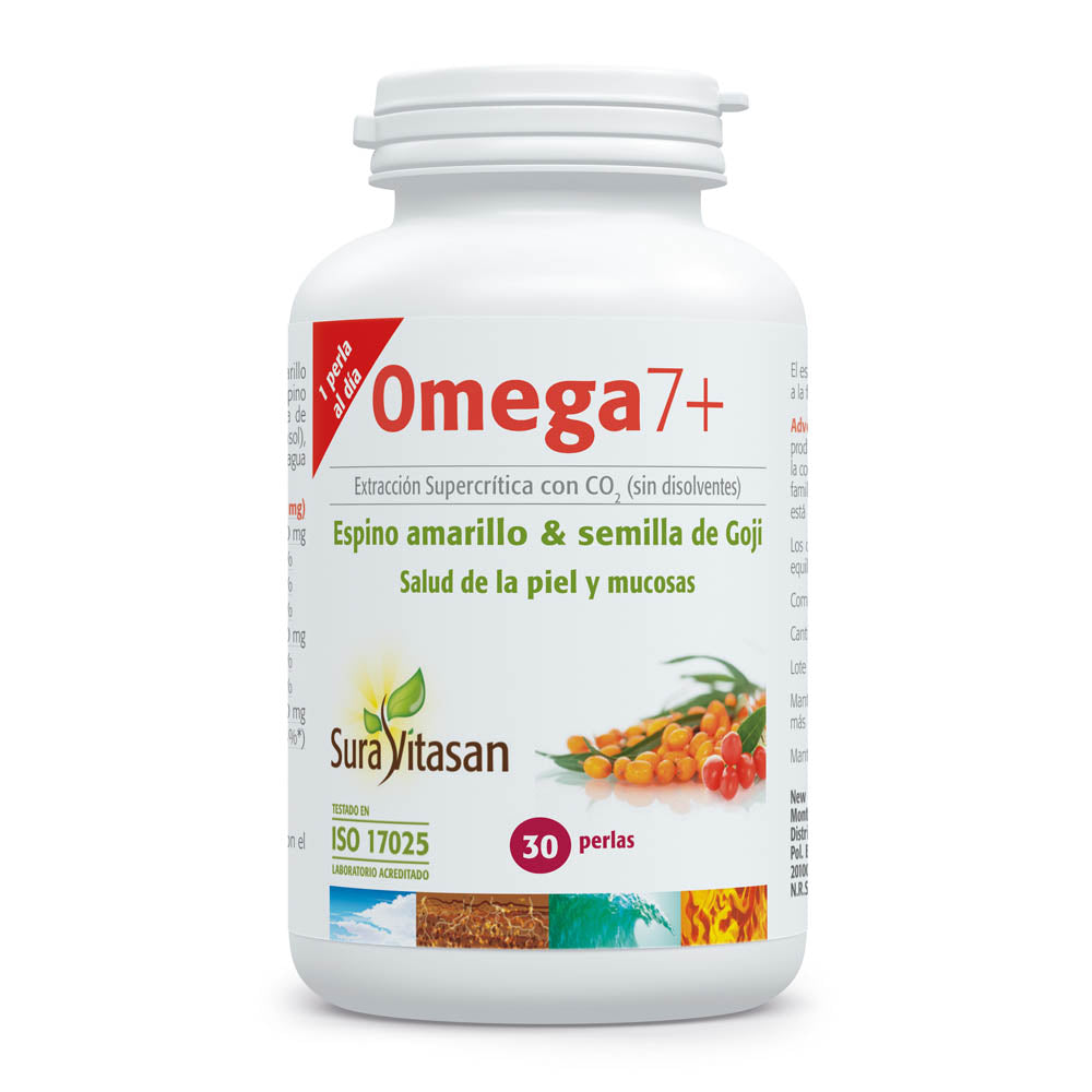 Sura Vitasan Omega 7+ aceite de espino amarillo y semilla de goji – 30 perlas – vista adicional 2