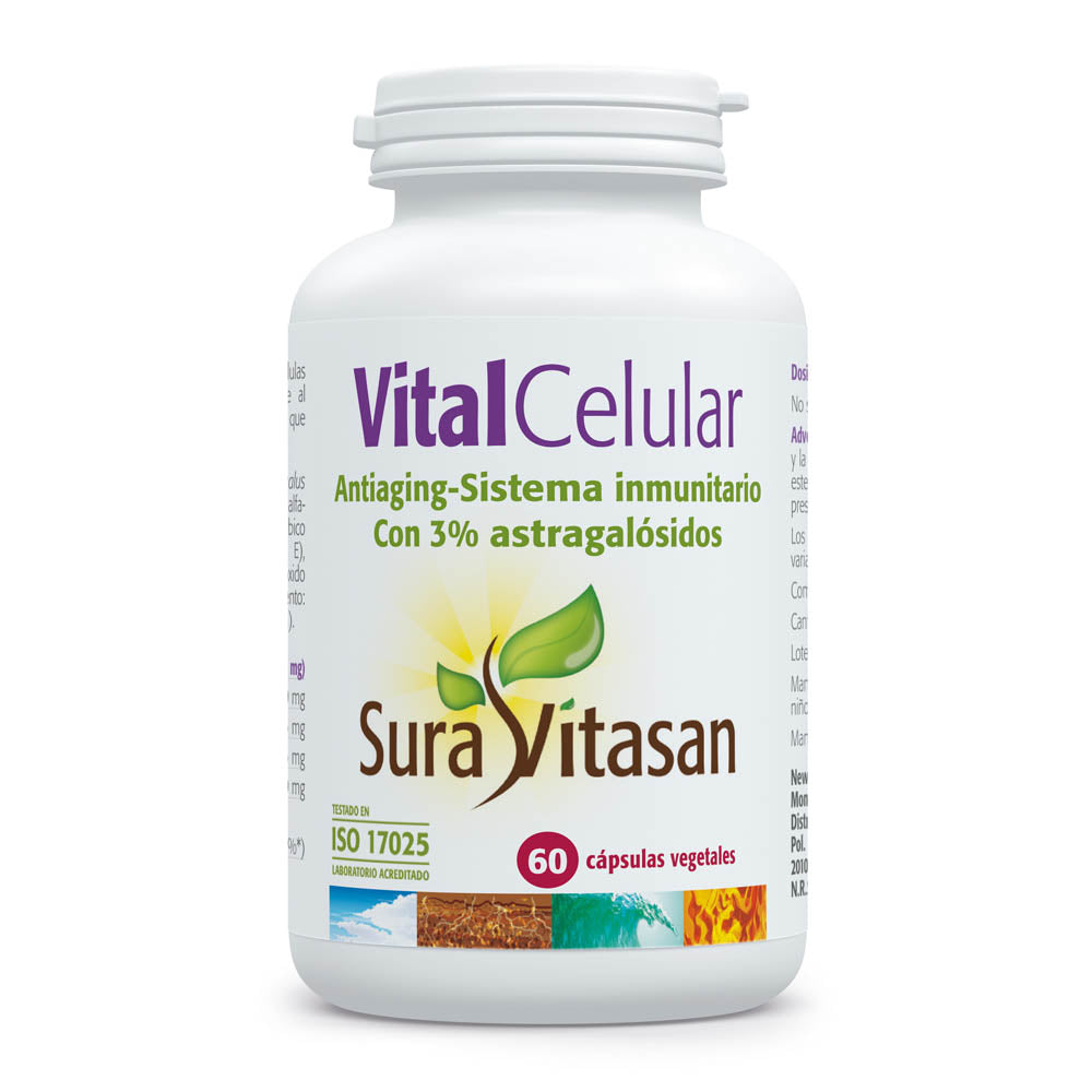 Sura Vitasan Vital Celular – 60 cápsulas – envase, vista frontal