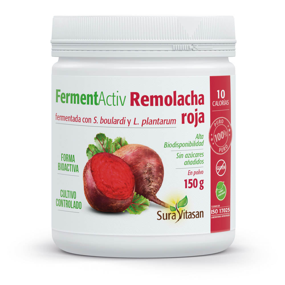 Envase de Sura Vitasan FermentActiv Remolacha Roja 150 g, vista frontal