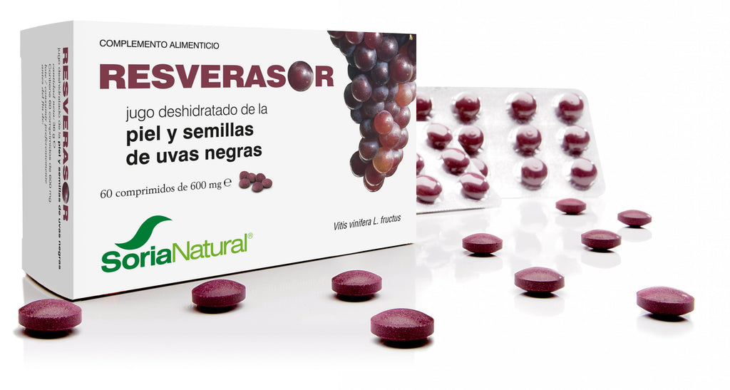 Soria Natural Resverasor 60 comprimidos, imagen de presentación del producto