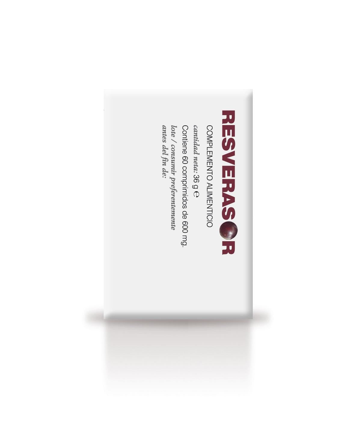 Soria Natural Resverasor 60 comprimidos, vista lateral izquierda del envase