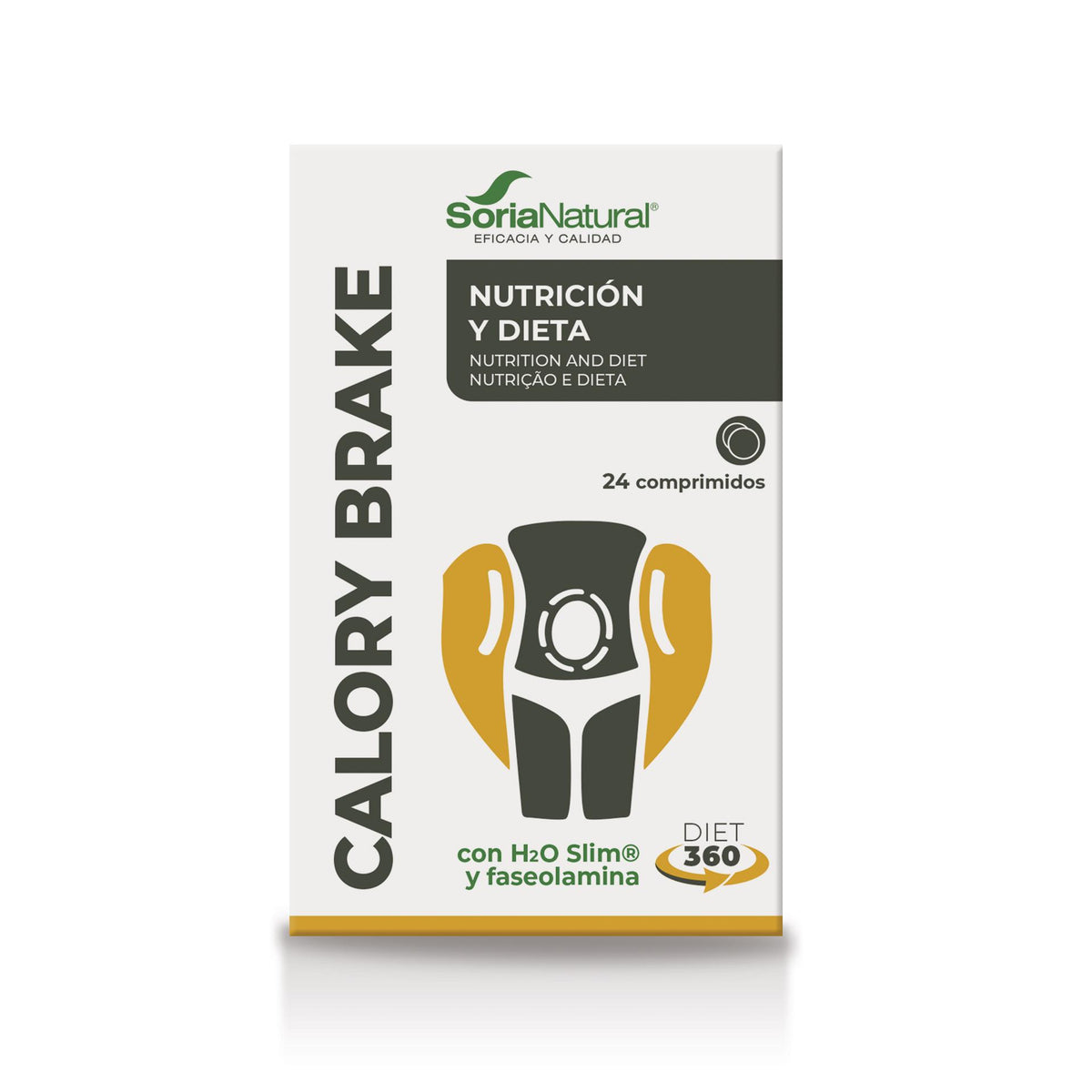 Soria Natural Calory Brake 24 comprimidos, vista frontal de la caja