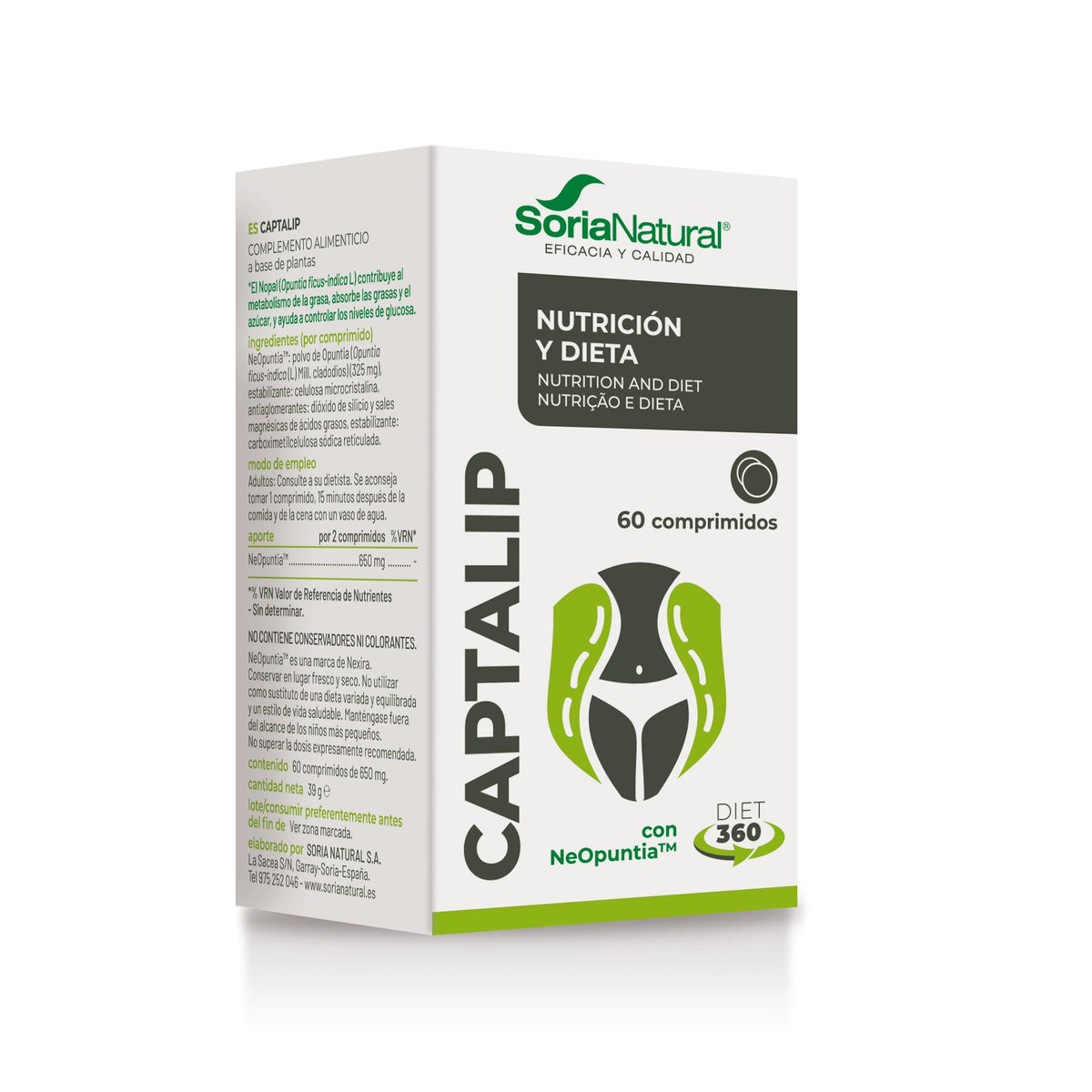 Soria Natural Captalip 60 comprimidos, caja