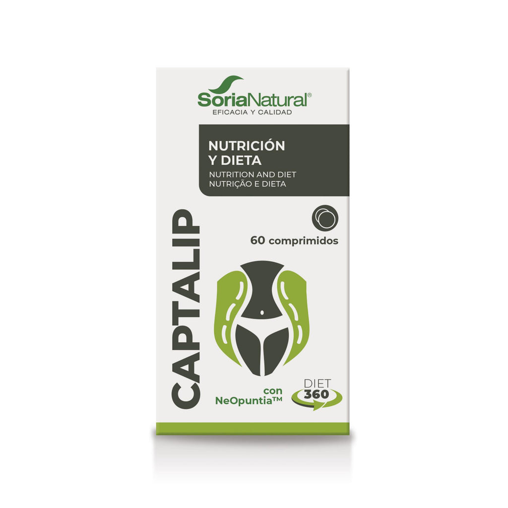 Soria Natural Captalip 60 comprimidos, caja vista frontal
