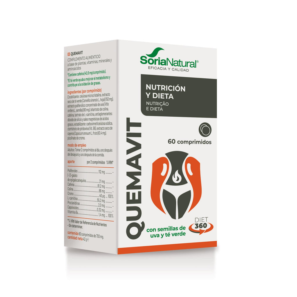 Soria Natural Quemavit 60 comprimidos, caja