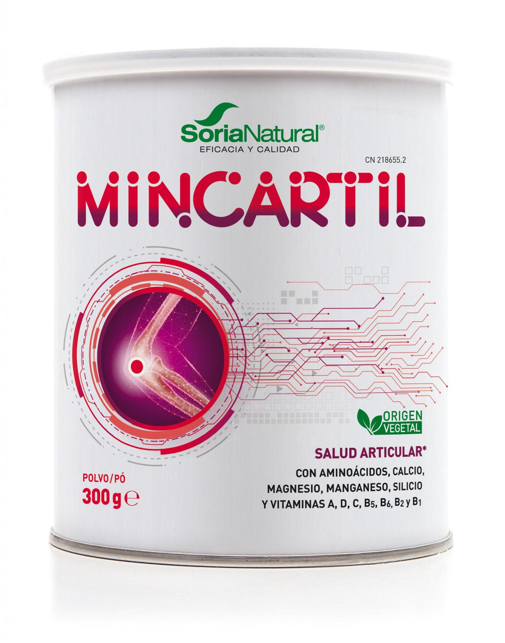 Soria Natural Mincartil 300 g, bote, vista frontal