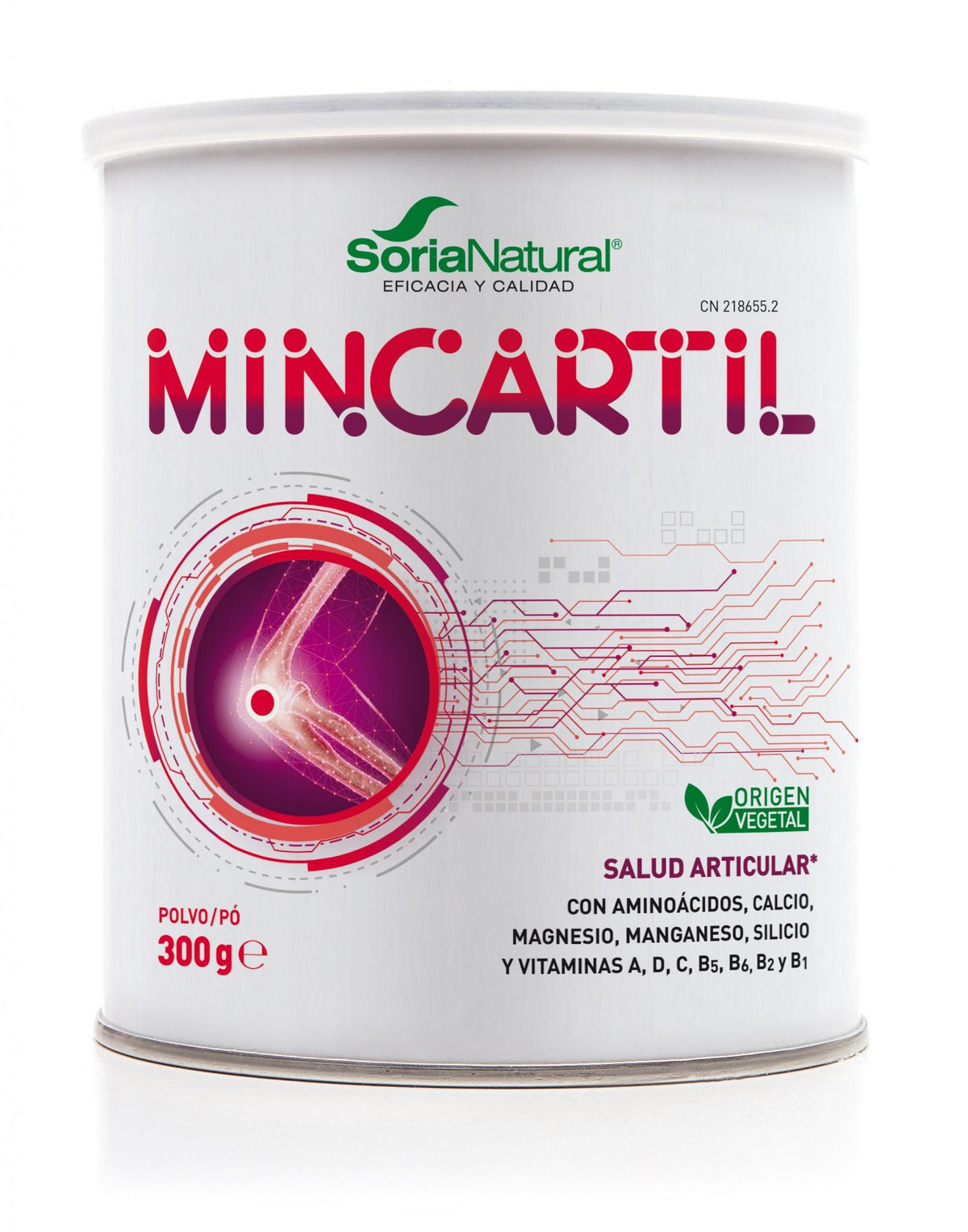 Soria Natural Mincartil 300 g, bote, vista frontal