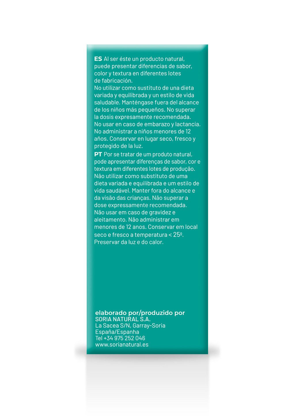 Soria Natural Farinol Composor 01 30 ml, envase, lateral derecho