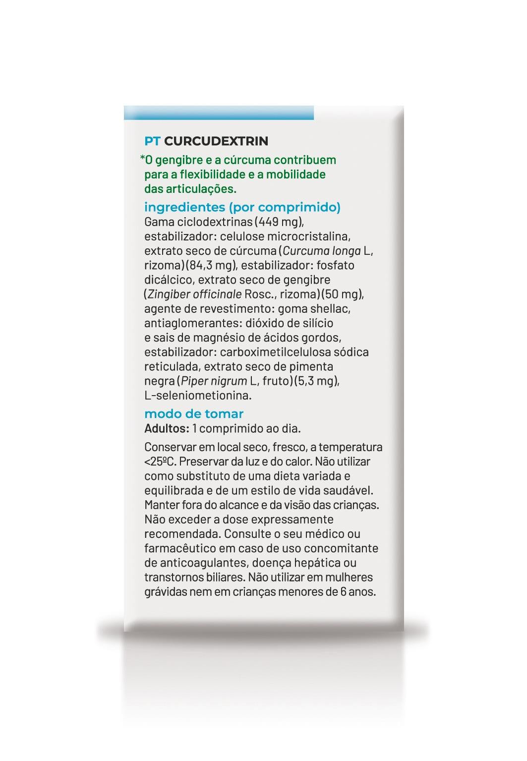 Soria Natural Curcudextrin 30 comprimidos, vista adicional del envase (4 de 4)