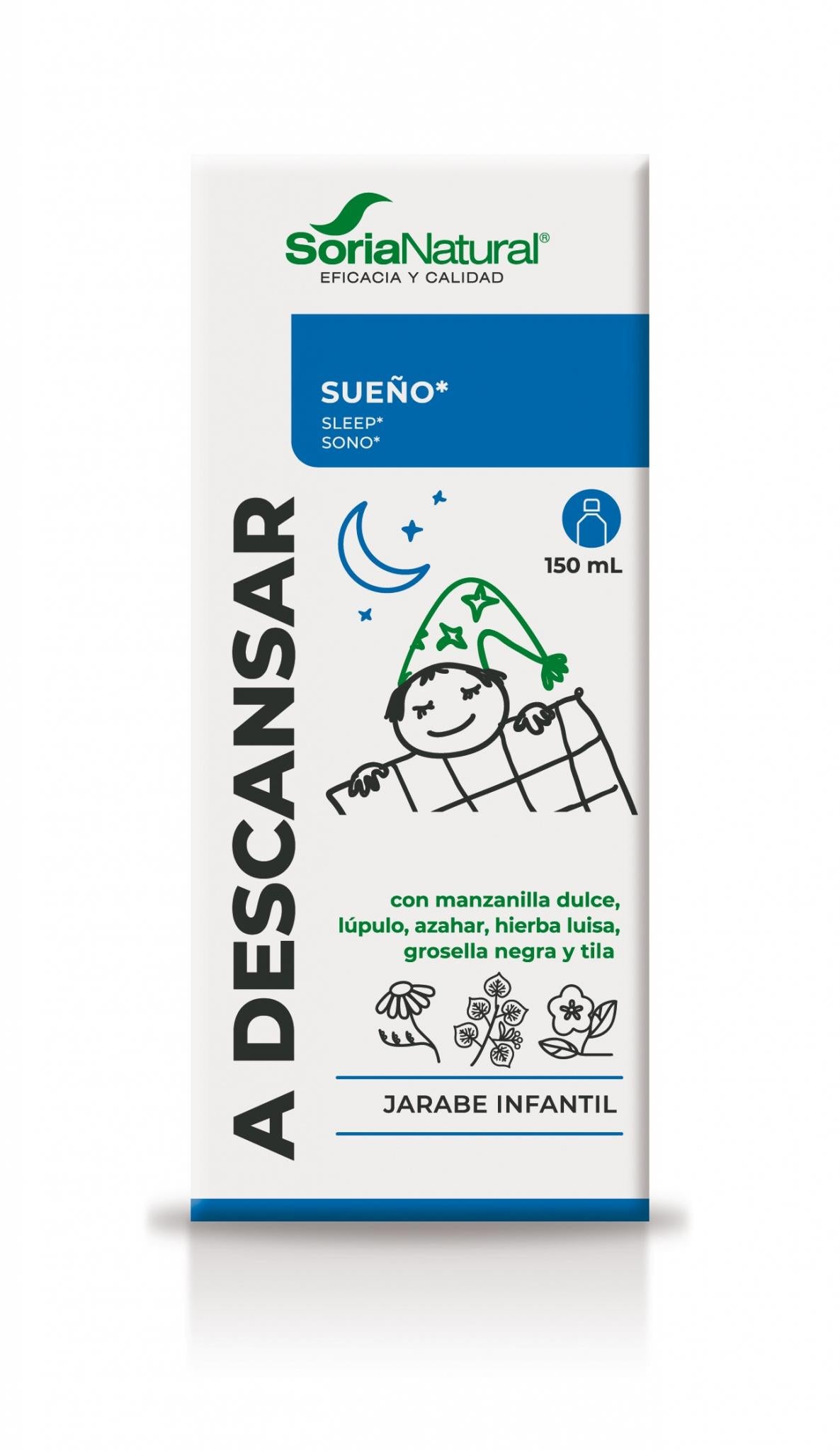 Soria Natural A descansar 150 ml, caja vista frontal