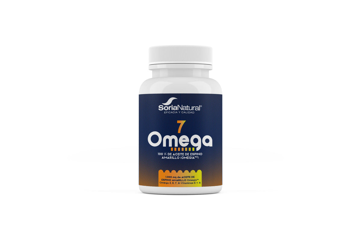 Soria Natural Omega 7 60 perlas, recreación del envase, primera vista