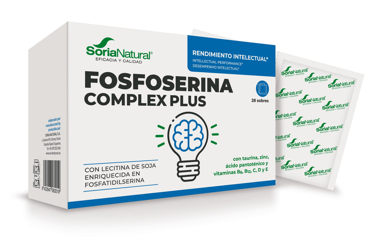 Soria Natural Fosfoserina Complex Plus 28 sobres, imagen principal del producto
