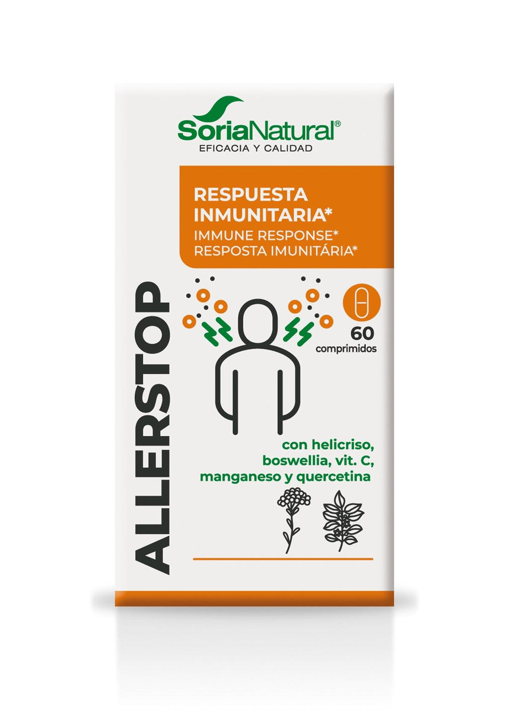 Soria Natural Allerstop 60 comprimidos, vista adicional del envase (2 de 4)