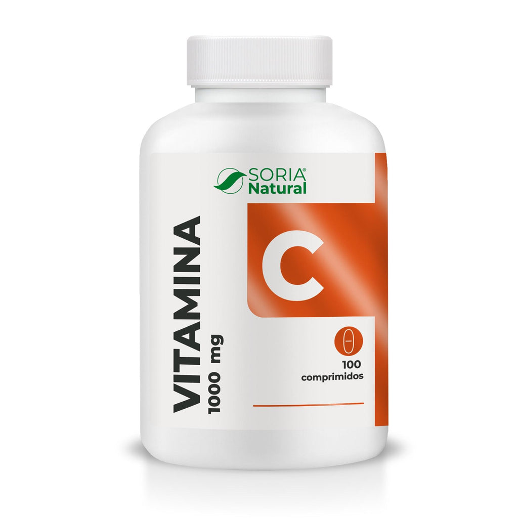 Soria Natural Vitamina C 1000 mg liberación sostenida 100 comprimidos, envase vista principal