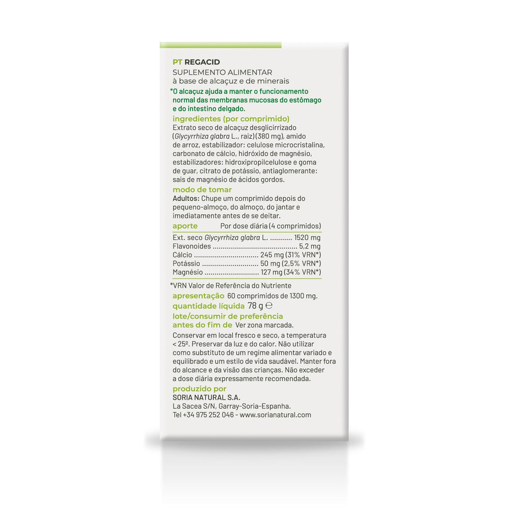 Soria Natural Regacid 60 comprimidos, cuarta imagen del producto