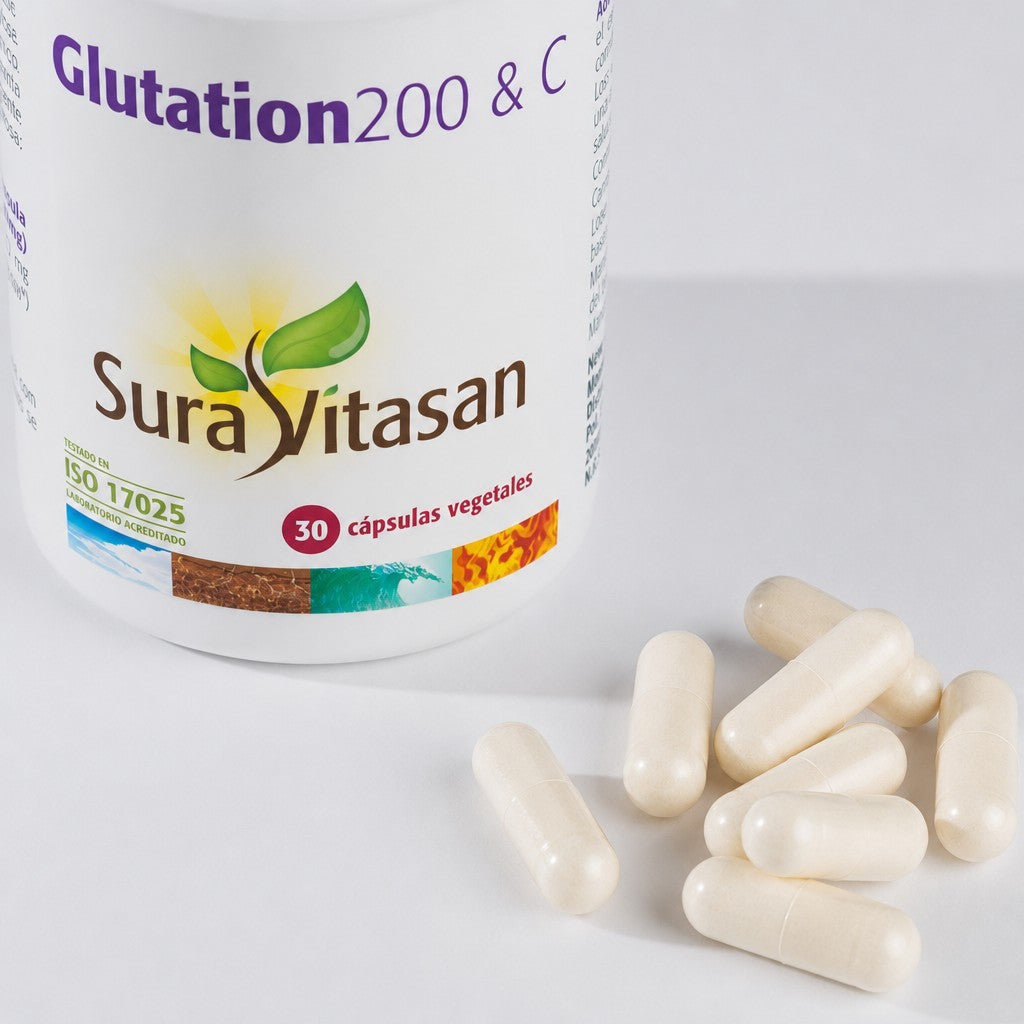 Glutatión 200 & C de Sura Vitasan – vista 4 (detalle del envase)