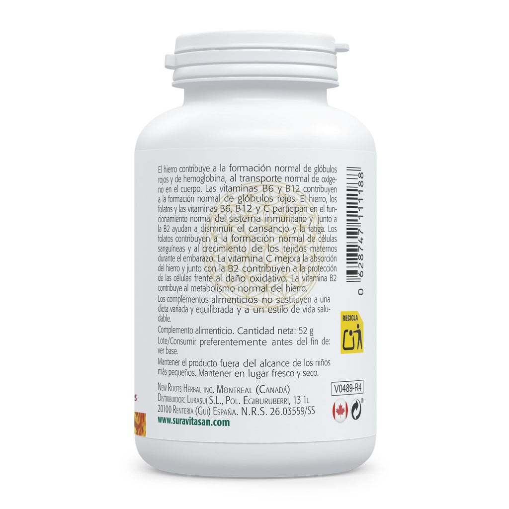 Hierro 15 mg de Sura Vitasan, foto 3 del producto (envase o etiqueta)
