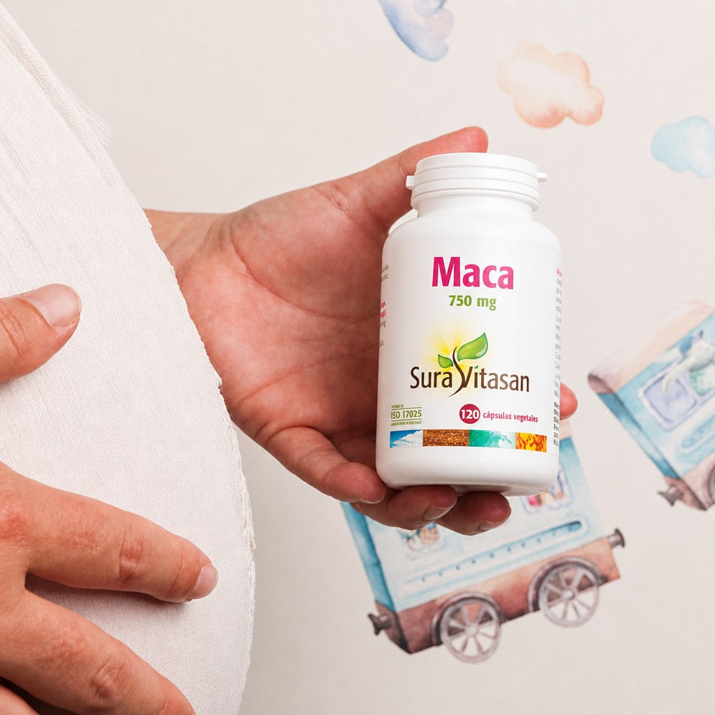 Sura Vitasan Maca raíz de maca Lepidium meyenii 750 mg por cápsula – 120 cápsulas – vista adicional 5