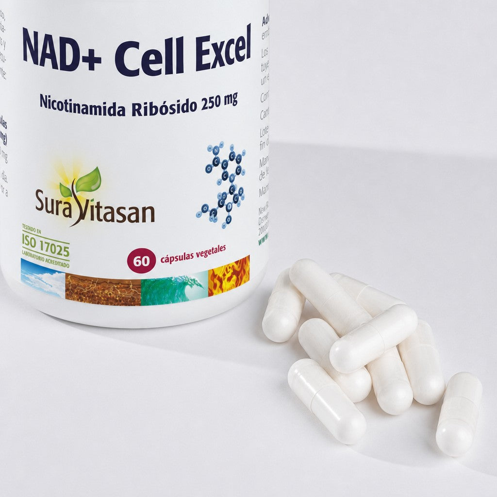 NAD+ Cell Excell de Sura Vitasan – vista 4 (detalle del envase)