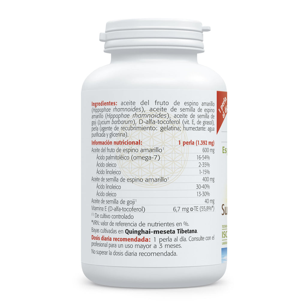 Sura Vitasan Omega 7+ aceite de espino amarillo y semilla de goji – 30 perlas – detalle de la fórmula 4