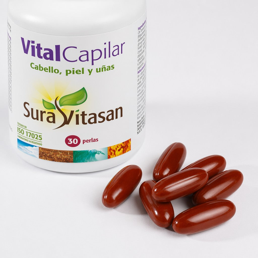 Sura Vitasan Vital Capilar – 30 perlas – imagen 4