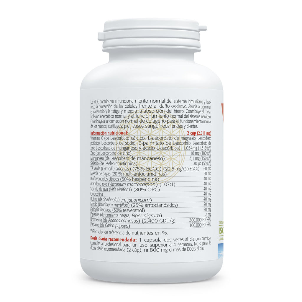 Composición y etiquetado de Vitamina C8 Complex de Sura Vitasan – vista 3